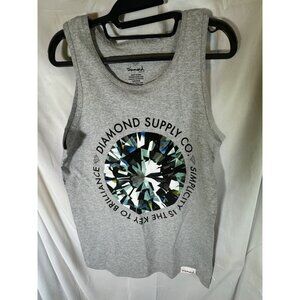 Diamond Supply Co Men's Tank Top, Size S, Ash, NWOT